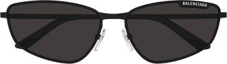 Balenciaga BB0277S001 Rectangle Full Rim Sunglasses - Black