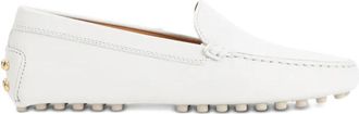 Tod's White Leather Loafers