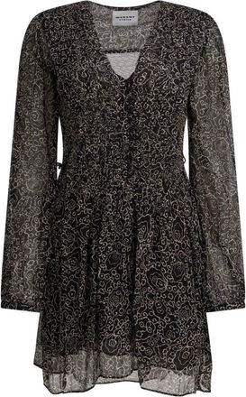 Isabel Marant Kleedjes, Dames, Zwart, S, Loriena Korte Jurk