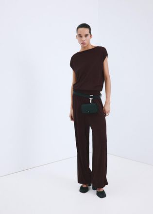 Mango Pantaloni balloon maglia vino - Donna - S - MANGO