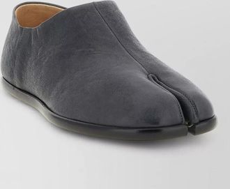 Maison Margiela leather tabi babouche loafers