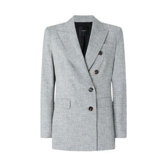 Pinko Pinko, Jassen, Dames, Grijs, L, Katoen, Amalfi Jas