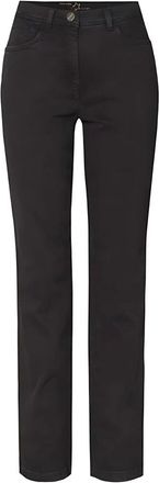 Toni Slim-fit broek - Dames - Broeken - Zwart - Maat: 5XL Leer