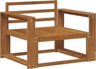 vidaXL Sof&aacute; Intermedio De Exterior Madera De Acacia S&oacute;lida Natural Vidaxl
