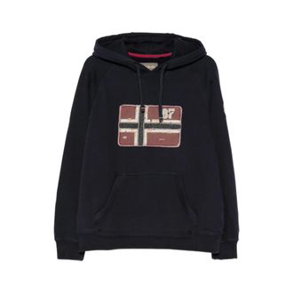 Napapijri Heren, Sweatshirts & Hoodies, Blauw, Maat: XL