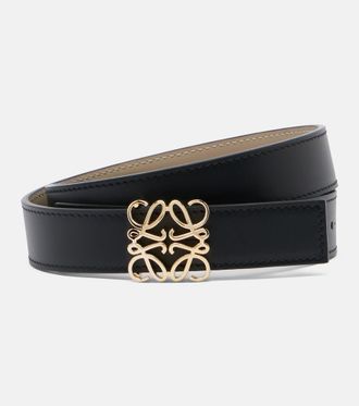 Loewe Anagram Bomb&eacute; reversible leather belt