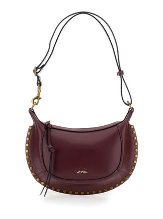 Isabel Marant Maroon Oskan Moon Shoulder Bag