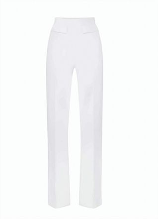 Elisabetta Franchi Stretch Crepe Embroidered Trousers