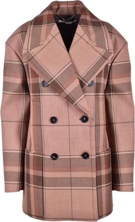 Stella McCartney Cappottino - Dames - Mantel - Veelkleurig - M - Wol - Jassen