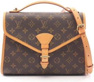Louis Vuitton Pre-owned Monogram Handbag - Dames - Vintage Handtas - Bruin - ONE Size - Leer - Vintage