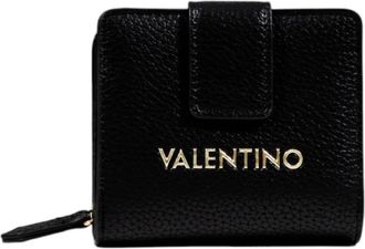 Valentino Portemonnee met rits en knoop met binnenvak - Dames - Portefeuilles - Zwart - ONE Size - Accessoires