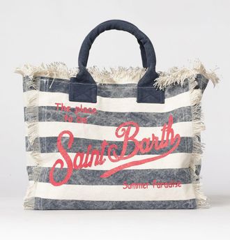 MC2 Saint Barth Borsa Vanity in cotone stampato con logo