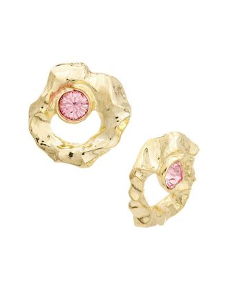 Oscar De La Renta Oscar De La Renta Round Stud Textured Earrings