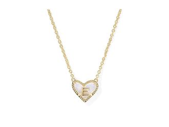 Kendra Scott Heart Letter M Short Pendant Womens Necklace Womens Necklace E, Brass