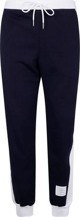 Thom Browne Sweatpants With Engineered 4 Bar In Solid Classic Loopback