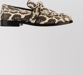 Bottega Veneta anaconda leather loafers