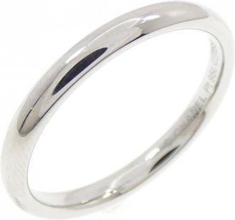 Chanel Platinum 950 Band Ring (Pre-Owned)