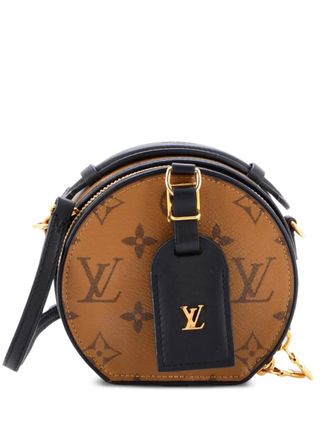 Louis Vuitton Mini Boite Chapeau Bag Reverse Monogram Canvas crossbody bag - Marrone