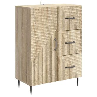 vidaXL Aparador Roble Sonoma 66 X 34,5 X 89,5 Cm Madera De Ingenier&iacute;a Vidaxl