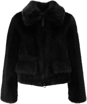 Bully Giacca in ecopelliccia - Jackets - Mujer - Negro - XS