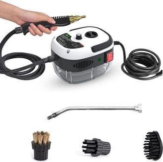 OEM Limpiador A Vapor Port&aacute;til De 2500 W, M&aacute;quina De Limpieza A Vapor A Alta Temperatura Y Presi&oacute;n Con Cabezales Autom&aacute;ticos Para Muebles De Cocina Y Ba&ntilde;o