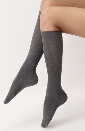 Oroblù Cheryl Knee High Socks in Grey Melange at Nordstrom