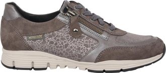 Mephisto Taupe Damesneaker - Stijlvol en veelzijdig - Dames - Sneakers - Grijs - 41 EU - Leer - Schoenen