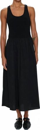 Pistola Denim Faye Midi Dress In Black