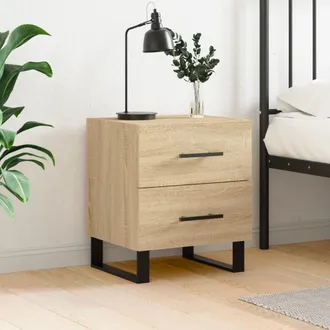 vidaXL Vidaxl - Mesita De Noche Madera De Ingenier&iacute;a Roble Sonoma 40x35x47,5 Cm