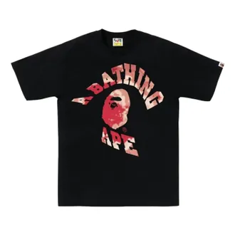 A Bathing Ape Tie Dye Twist College T-Shirt Black 1L30-110-042-BLK
