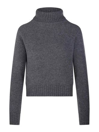Be You Gray High Neck Sweater