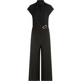 Betty Barclay Jumpsuit met overslag - Dames - Jumpsuits & Playsuits - Zwart - Maat: 2XL