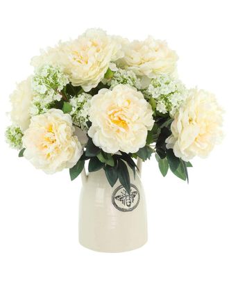 Creative Displays Inc. Peonies Arranged In Ceramic Vase