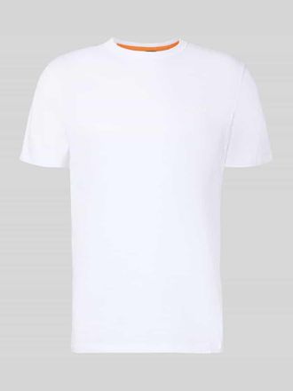 Boss Orange by Hugo Boss BOSS Orange Regular Fit T-Shirt aus strukturierter Baumwolle Modell TEGOOD in Weiss, Gr&ouml;&szlig;e XXXL