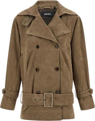 Rotate Oversized Suede Jacket