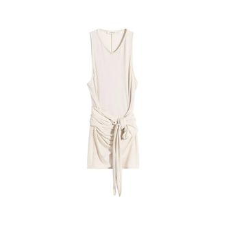 Christophe Lemaire Sleeveless Wrap Top - female - Lemaire - Sleeveless Tops - Beige - M - Tops