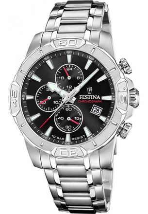 Festina F20704-3 Mens Timeless Chronograph Watch - Silver - One Size