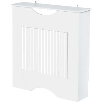 OEM Cubre Radiador 78x19x82 Cm Cubierta De Radiador De Mdf Moderno Con Estante Carga 10 Kg Y Dispositivo Antivuelco Para Sala De Estar Dormitorio Blanco
