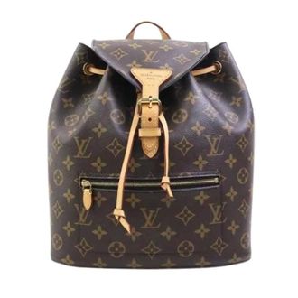 Louis Vuitton Pre-owned Backpacks, female, Brown, Size: ONE SIZE Pre-owned Vintage Canvas Backpack