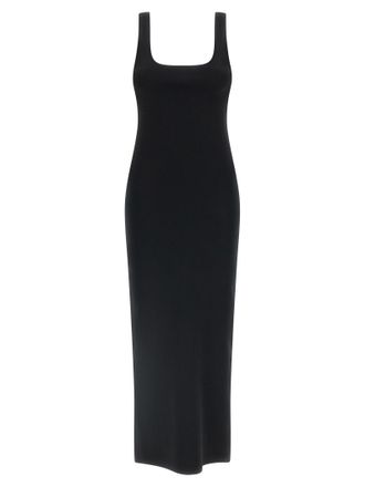 Entire studios Black Viscose Midi Womens Dress