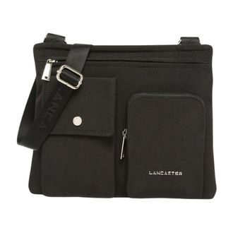 Lancaster Minimalist Basic Pocket Black Clutch - unisex - Lancaster - Cross Body Bags - Black - ONE SIZE - Bags