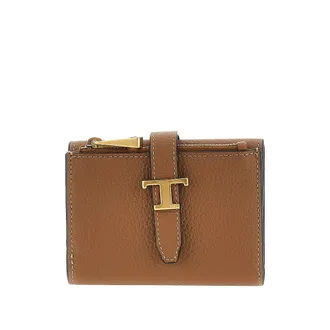 Tod's Grained leather tri-fold wallet Woman One Size