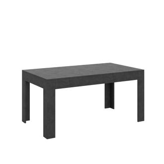 Itamoby Mesa extensible 90x160/220 cm efecto madera gris espatulado