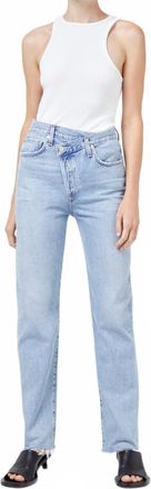 A Gold E Criss Cross Straight Leg Jeans In Dimension