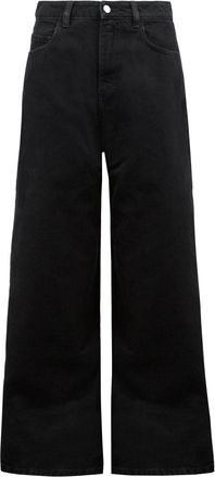 Icon Denim Los Angeles Superwide Leg Anthracite Jeans - Dames - Loose Fit Jeans - Grijs - W25 - Denim - Jeans