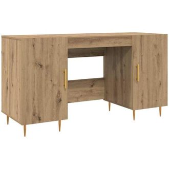 vidaXL Vidaxl - Escritorio Roble artisan 140 x 50 x 75 cm Madera contrachapada