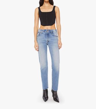 Mother The Mid Rise Hiker Hover Jeans In Fight For Your Right