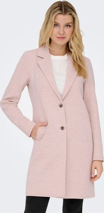 Only Kurzmantel ONLY ONLCARRIE MEL COAT OTW NOOS, Damen, Gr. 34, burnished lila detail:melange, Web, Obermaterial: 55% Baumwolle, 45% Polyester, meliert, t