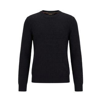 HUGO BOSS L-Fabrizio - Knitwear - Hombre - Azul - XL