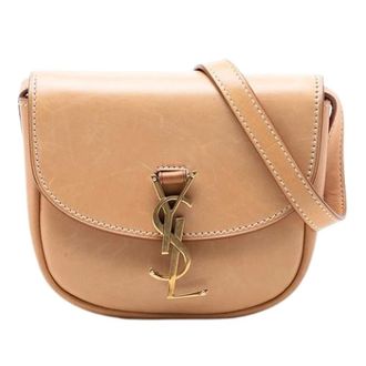 Saint Laurent Pre-owned Kaia Cross Body Bag - Dames - Pre-owned - Bruin - Maat: ONE Size Leer